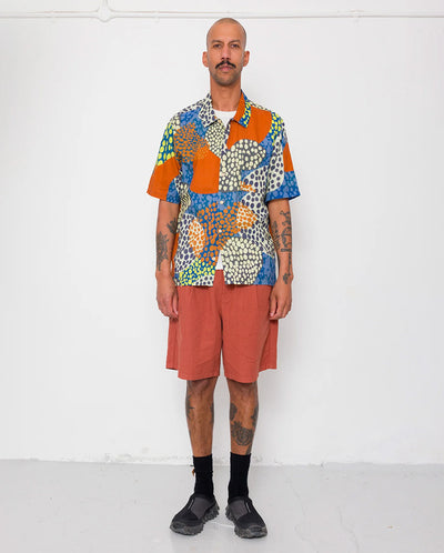 GABE SHIRT - DOT PRINT RED MULTI
