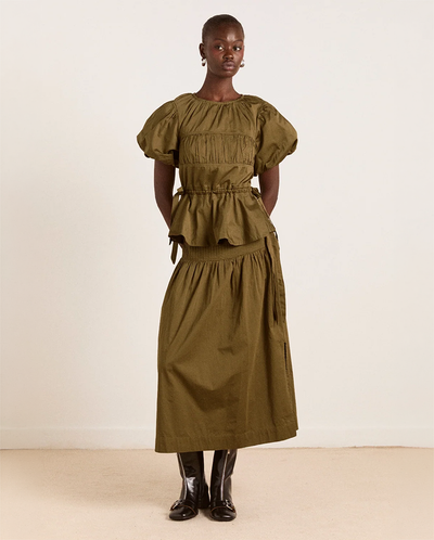 Josie Midi Skirt - Olive
