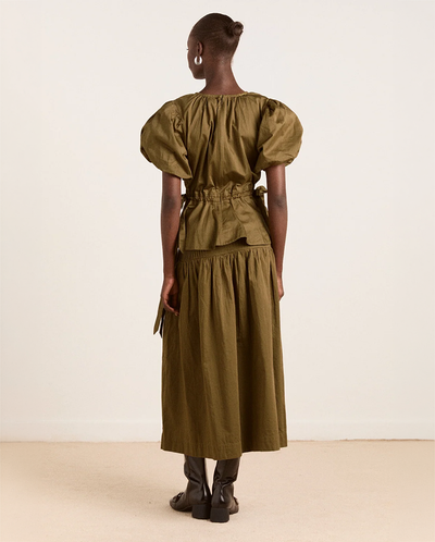Josie Midi Skirt - Olive