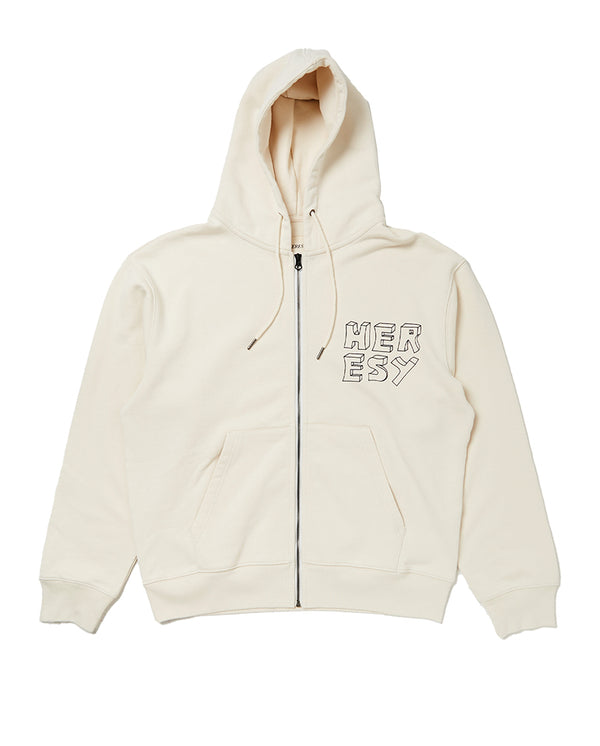 Coil Zip Hoodie ECRU