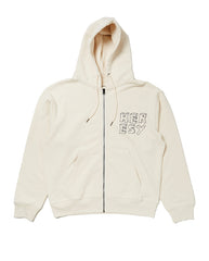 Coil Zip Hoodie ECRU