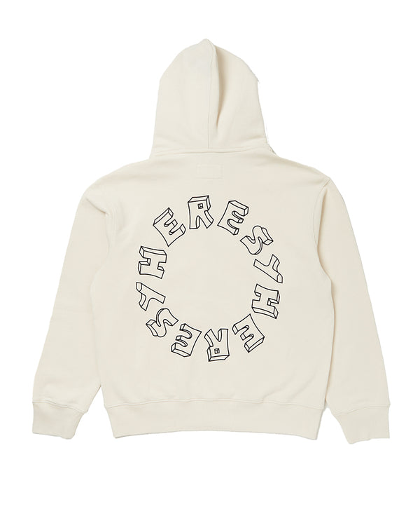 Coil Zip Hoodie ECRU