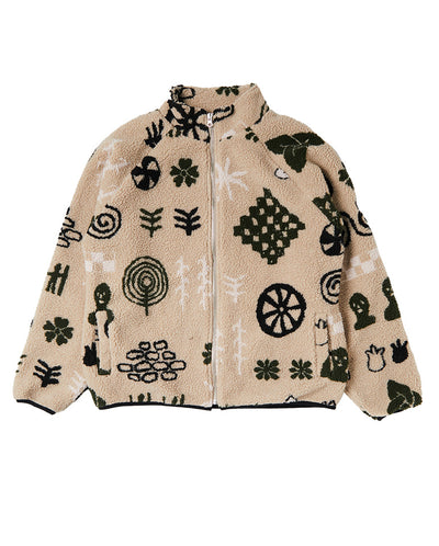 Herdsman Fleece Ecru Print