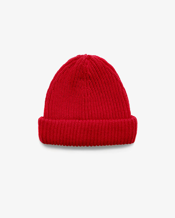 Merino Service Watch Cap - Cereza Red