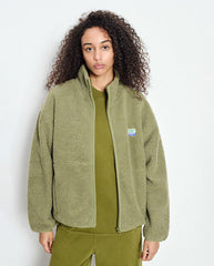 Hoktown Teddy Fleece Jacket - shore Melange