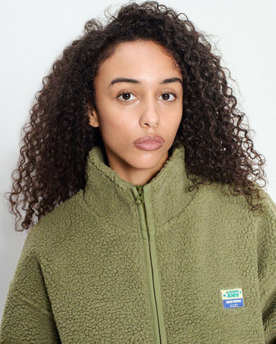 Hoktown Teddy Fleece Jacket - shore Melange