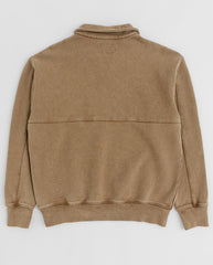 Green Man 1/4 Zip - Biscuit