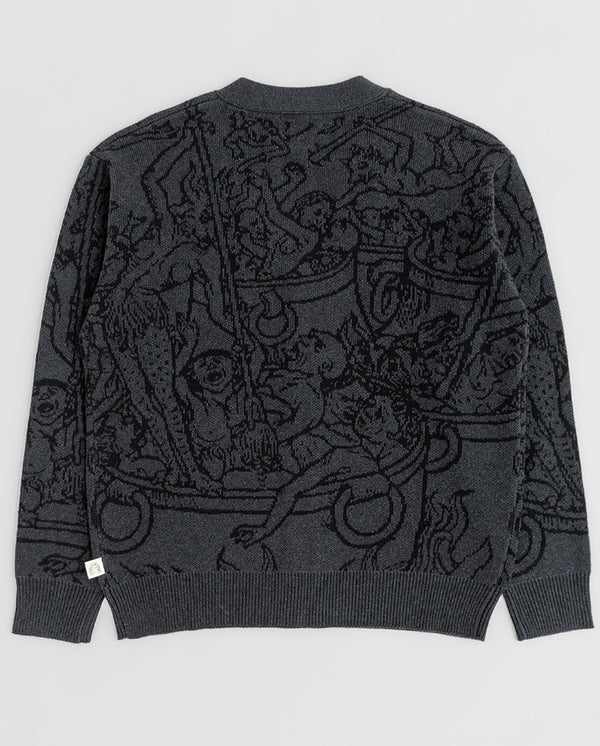 Hades Cardigan - Charcoal