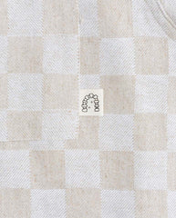 Trellis Revere Shirt - Ecru Check