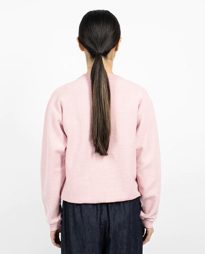 Hina Reverse Crew Neck Sweat Bleached Mauve