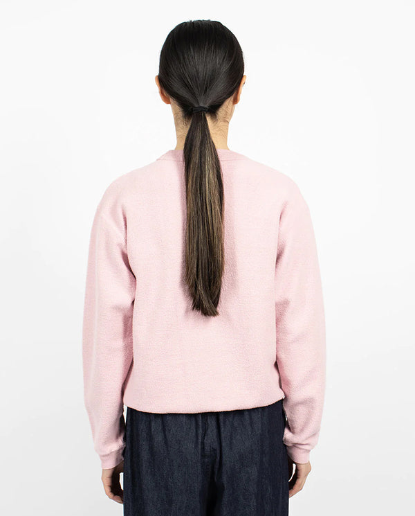 Hina Reverse Crew Neck Sweat Bleached Mauve