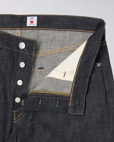 Regular Tapered, Dark Pure Indigo Rainbow Selvage - Blue Unwashed