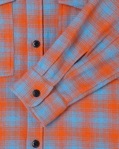 Big Shirt Parisian Blue / Tangerine