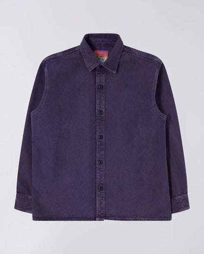 Sebastian Spike Denim Shirt Purple Plumeria