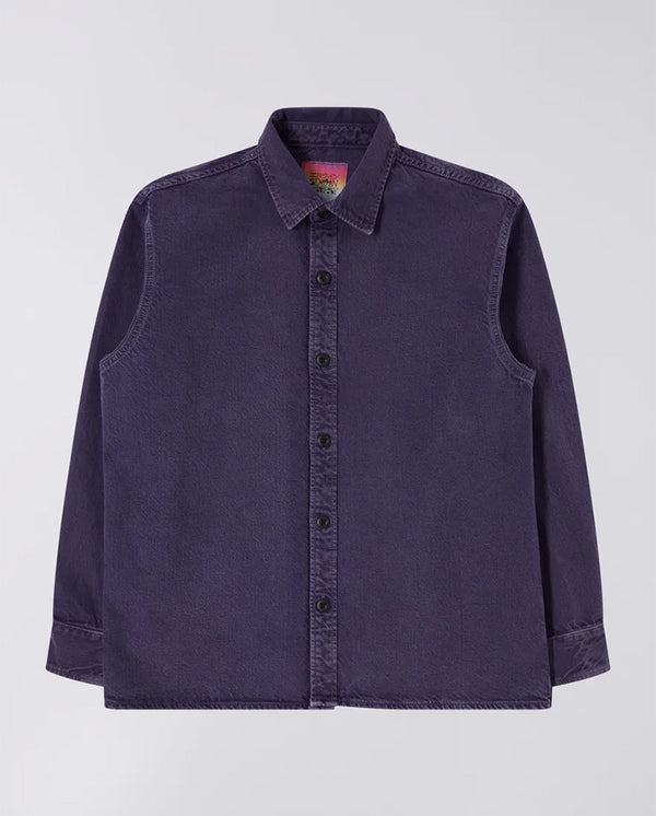 Sebastian Spike Denim Shirt Purple Plumeria
