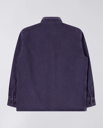 Sebastian Spike Denim Shirt Purple Plumeria