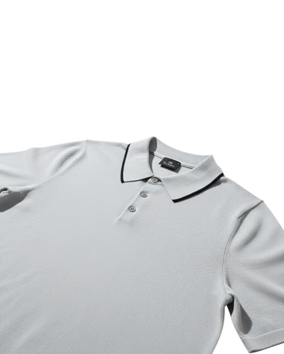 Knitted Polo - Light Blue