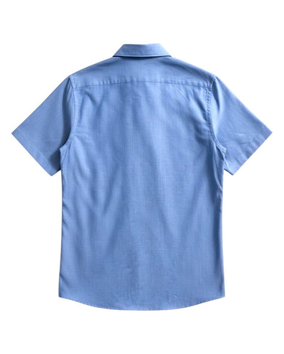 Casual Short Sleeve Shirt - Petrol Blue