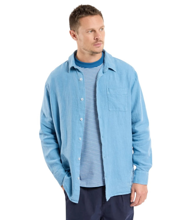 Comfort Linen Shirt - Waterfall