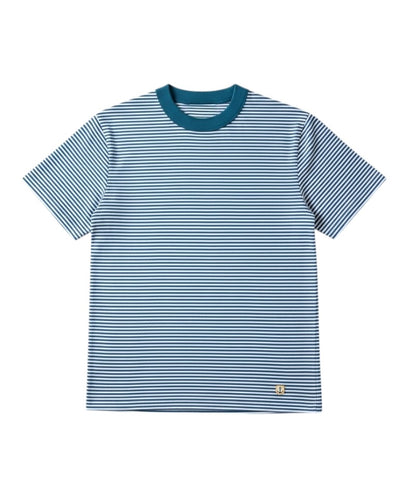 Heritage stripe Tee - Dark Blue / White