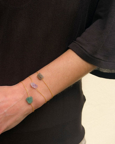 Lukumaki Myrtilo Bracelet - Gold/Amethyst