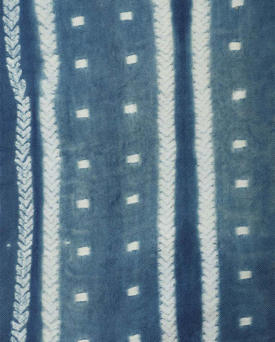 Shibori Handloom Scarf GREEN