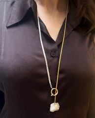 Styx Cravatte - Gold/Silver/Citrine