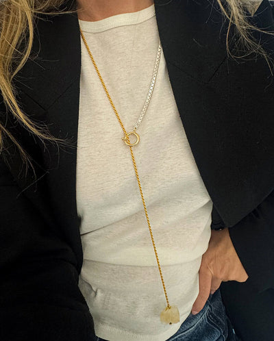Styx Cravatte - Gold/Silver/Citrine