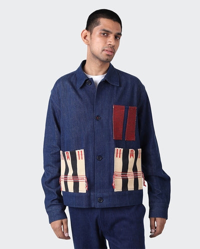 Bodhi Handwoven Denim Jacket INDIGO