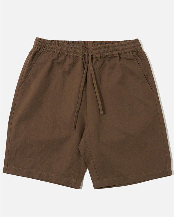 Simple Short Linen - Khaki/Brown