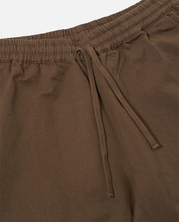 Simple Short Linen - Khaki/Brown