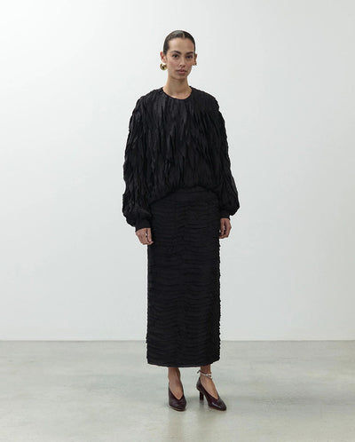 Bomber Jacket with Ruches - Night