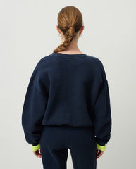 Izubird Crew Neck Sweat - Vintage marine