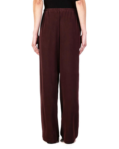 Silk Drawstring Trouser Grape