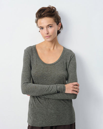 Jacksonville Scoop Neck Tee - Charcoal