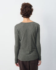 Jacksonville Scoop Neck Tee - Charcoal