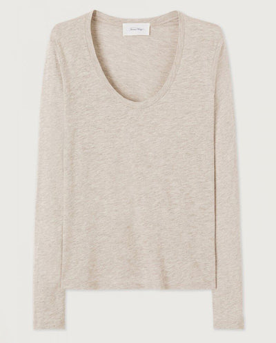 Jacksonville Scoop Neck Tee - Cream