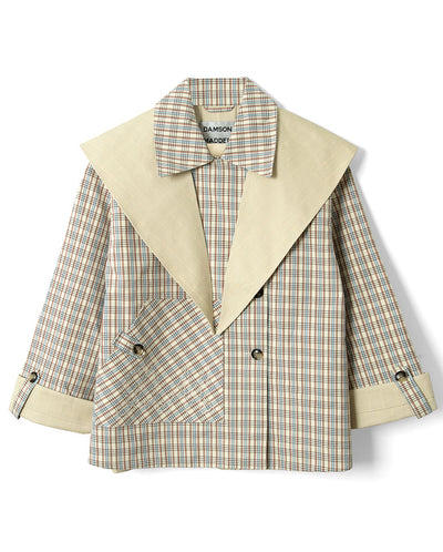 Jerry Crop Trench Coat - Olive