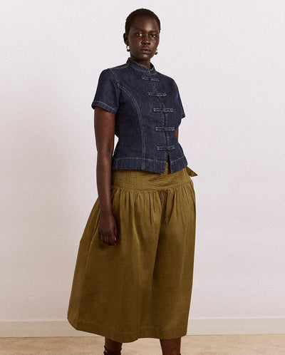 Josie Midi Skirt - Olive