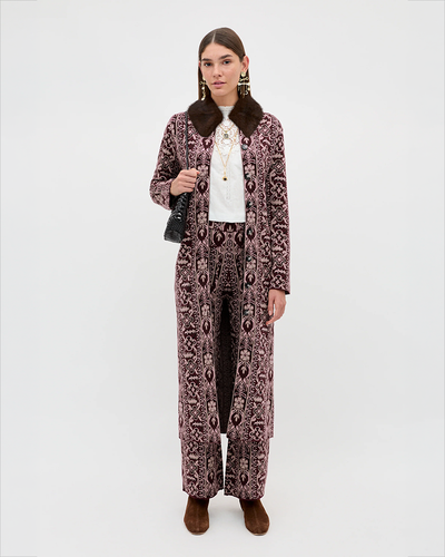 Ceara Trouser Tapestry - Bloom Bordeaux