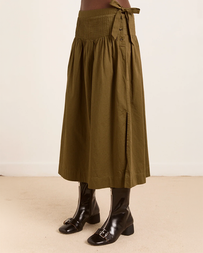Josie Midi Skirt - Olive