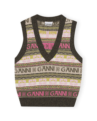 Logo Wool Mix Vest Kalamata