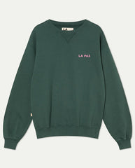 XAVIER PRINT SWEATSHIRT - DARK GREEN / SQUARE