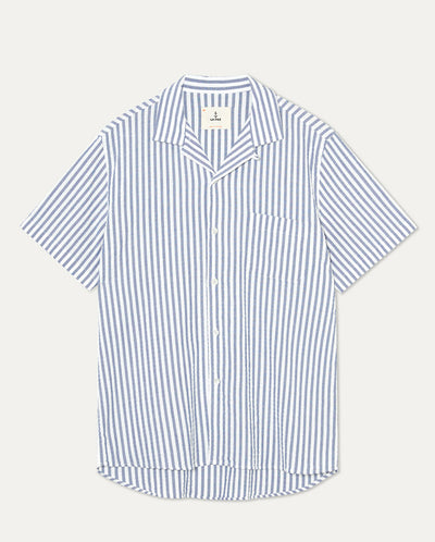 Silveria Panama Shirt Blue Stripes