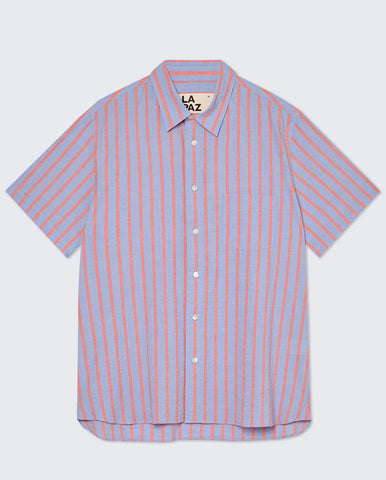 PATCH SHIRT - NAVY OPENWEAVE