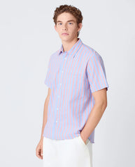 ALEGRE Printed Shirt - Sunrise / Wind Blue