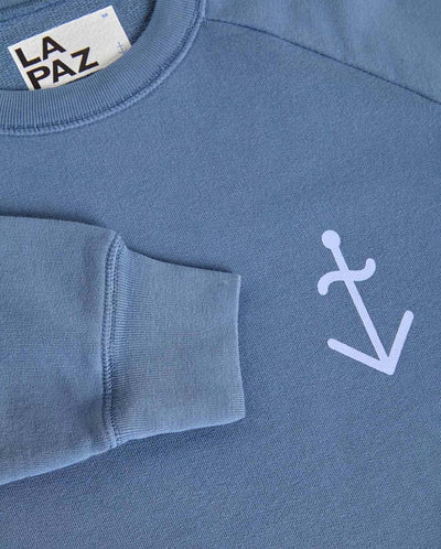CUNHA LOGO SWEATSHIRT - Paz Indigo