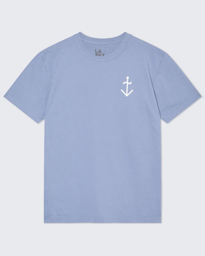 DANTAS Logo T-shirt - Indigo / Off-White Logo