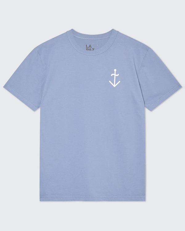 DANTAS Logo T-shirt - Indigo / Off-White Logo