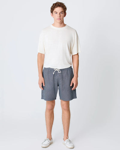 FORMIGAL Shorts - Dark Navy Stripes
